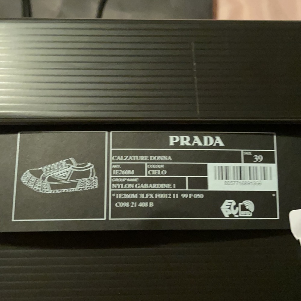 Prada blue tennis shoes.Calzature Donna.ColorCielo - Picture 2 of 7